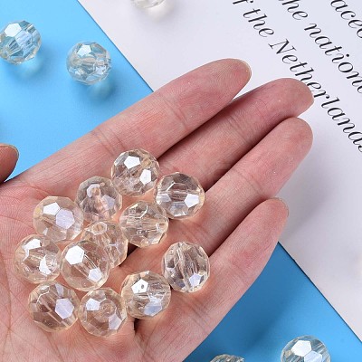 Transparent Acrylic Beads MACR-S373-101-P08-1