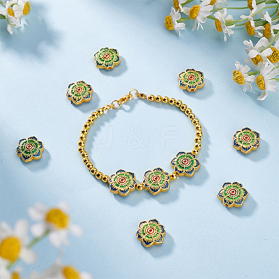 20Pcs Alloy Enamel Beads ENAM-PH0002-93-1