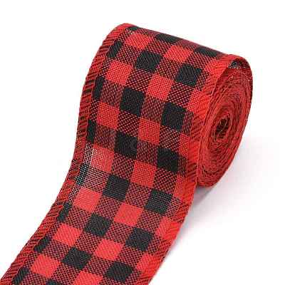 Polyester Imitation Linen Ribbon OCOR-G007-02C-1