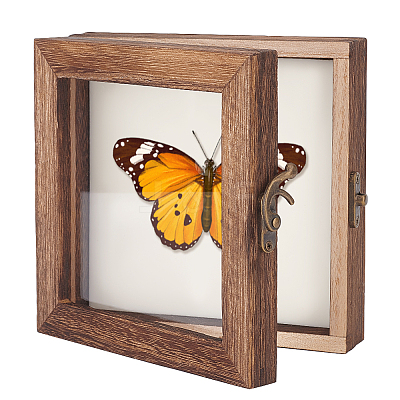 Wood Jewelry Presentation Boxes with White EVA Foam Mat Inside ODIS-WH0061-06B-1