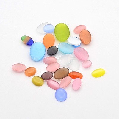 Mixed Oval Cat Eye Cabochons CE-D063-15-1
