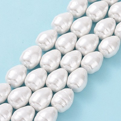 Shell Pearl Beads Strands BSHE-F013-11A-1