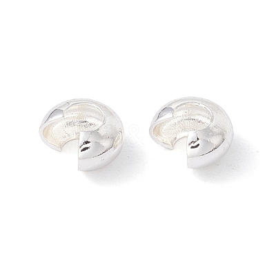 Brass Crimp Beads Covers KK-P219-05B-S-1