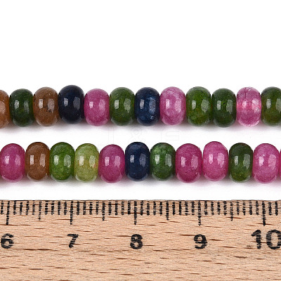 Dyed Natural White Jade Beads Strands G-T139-58B-01-1