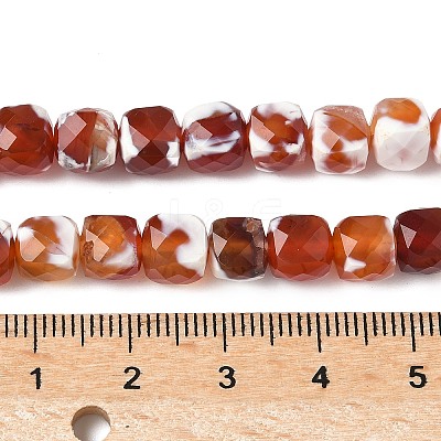 Natural Fire Crackle Agate Beads Strands G-H078-C49-6mm-01-1