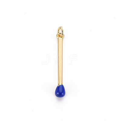 Brass Enamel Pendants KK-S362-032A-NR-1