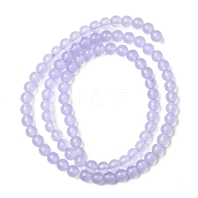 Natural & Dyed Malaysia Jade Bead Strands G-A146-4mm-A18-1