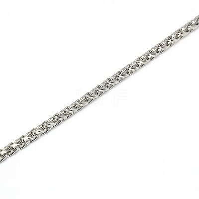 Tarnish Resistant 304 Stainless Steel Wheat Chain Necklace Making STAS-A028-N005P-1