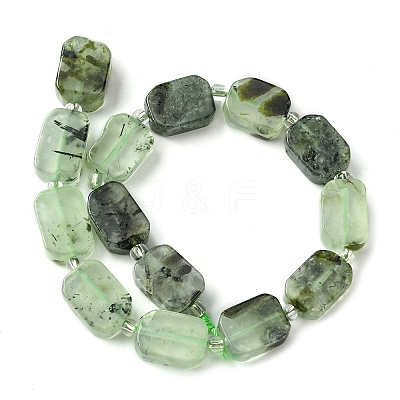 Natural Prehnite Beads Strands G-C098-A03-01-1