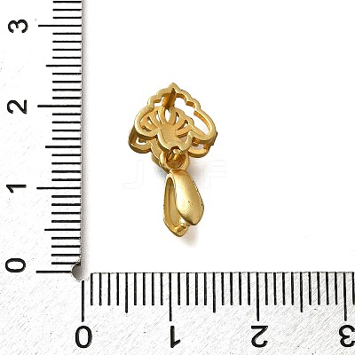 Brass Ice Pick Pinch Bails KK-M313-15G-01-1