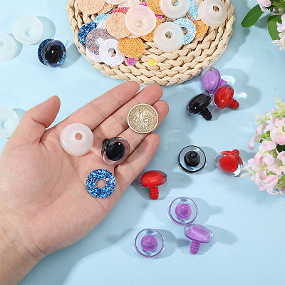 120Pcs Plastic Doll Craft Eyes FIND-PH0028-81-1