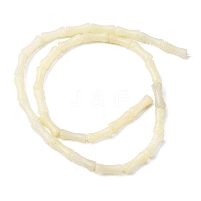 Natural White African Opal Beads Strands G-L624-G12-12x5mm-1