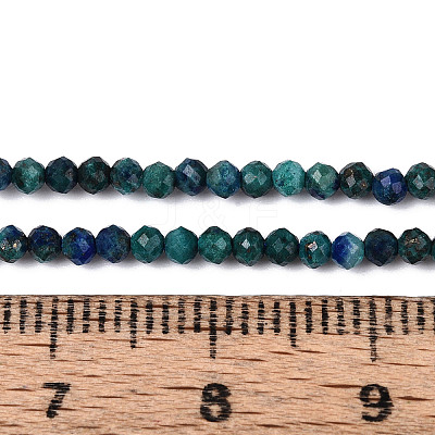 Natural Chrysocolla and Lapis Lazuli Beads Strands G-T143-15-1