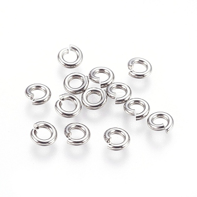 Tarnish Resistant 304 Stainless Steel Saw Cut Open Jump Rings STAS-P212-25P-12-1