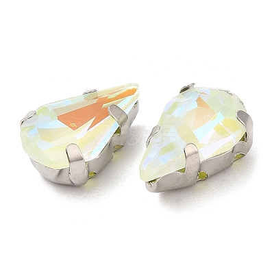 Mocha Fluorescent(MI) Teardrop Sew on Rhinestone GGLA-M006-01A-P03-1