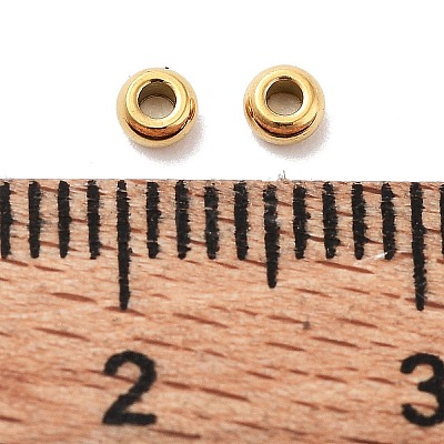 Ion Plating(IP) 202 Stainless Steel Spacer Beads X-STAS-H152-03B-G-1