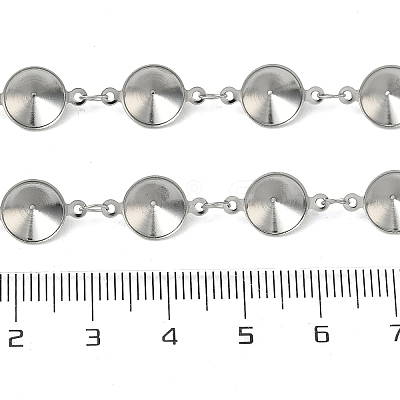 304 Stainless Steel Rhinestone Cup Chains CHS-K023-08A-P-1
