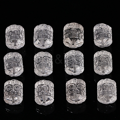 Natural Quartz Crystal Carved Beads PW-WG41041-01-1