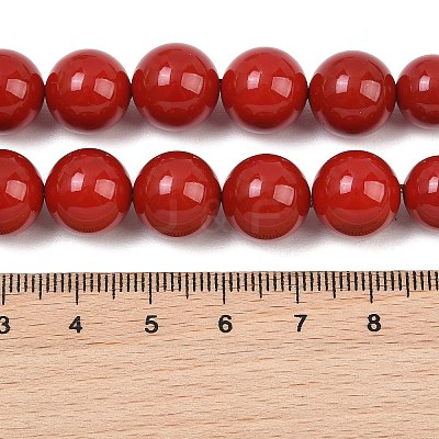 Electroplated Shell Pearl Graduated Beads Strands BSHE-C011-04-01-1