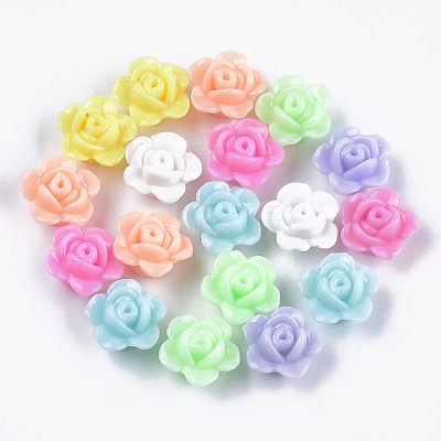 Opaque Acrylic Beads MACR-S296-78-1