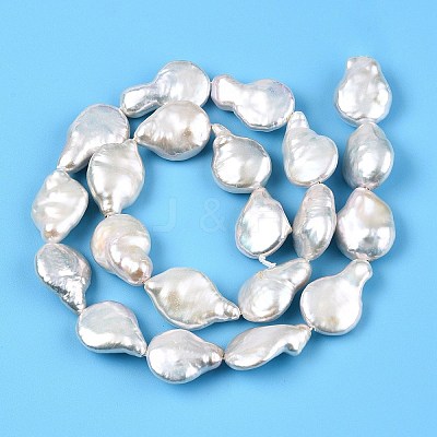 Natural Keshi Pearl Beads Strands PEAR-S018-08C-1