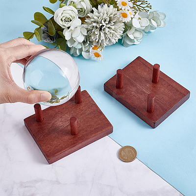 2 Boxs Pine Wood Raw Mineral Display Holder ODIS-UN0001-14B-1