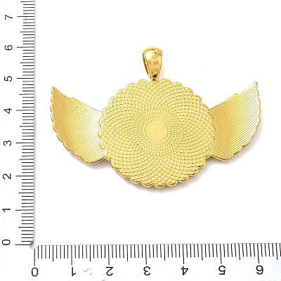 Alloy Rhinestone Big Pendant Cabochon Settings RB-CBA40A4-02G-03-1