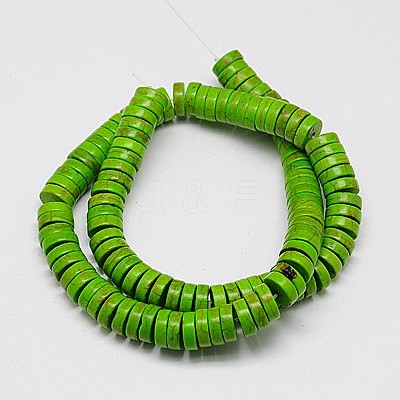 Synthetic Turquoise Beads Strands TURQ-G110-5x3mm-10-1