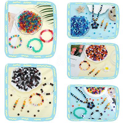 500Pcs Opaque Plastic Beads KY-SZ0001-44D-1