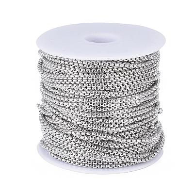 Tarnish Resistant 304 Stainless Steel Box Chains STAS-D414-10-1
