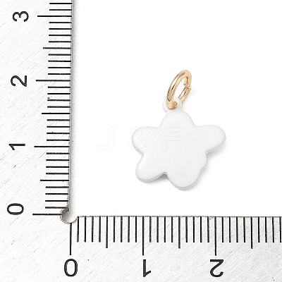 Spray Painted Brass Charms KK-CBAEB58-10B-1