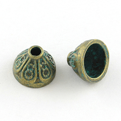 Zinc Alloy Bead Caps X-PALLOY-R065-192-LF-1