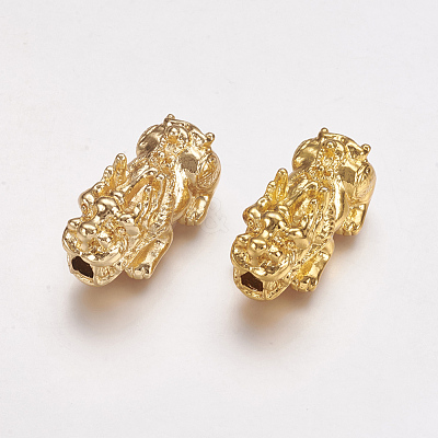 Feng Shui Golden Alloy Beads PALLOY-L205-03G-1