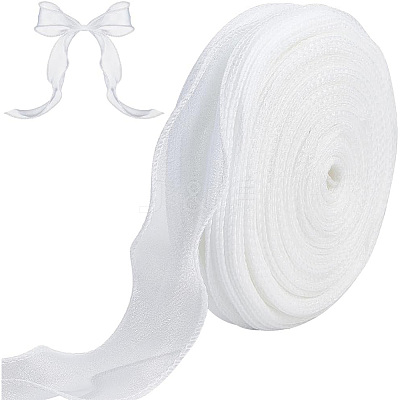 Polyester Organza Ribbons SRIB-WH20020-003A-03-1