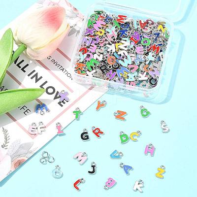 200Pcs Alloy Enamel Pendants FIND-FS0004-70-1