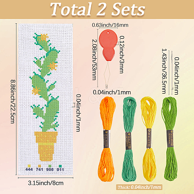 DIY Bookmark Cross-Stitch Kit DIY-SC0029-43A-1