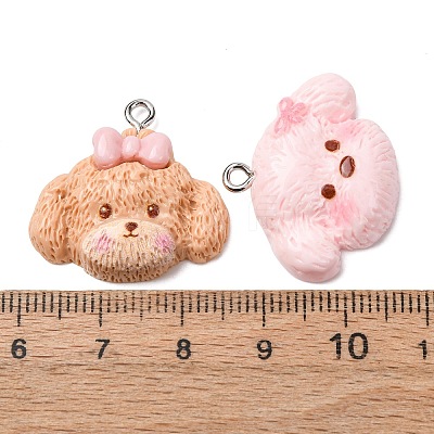 Opaque Resin Pendants FIND-P035-14P-M-1