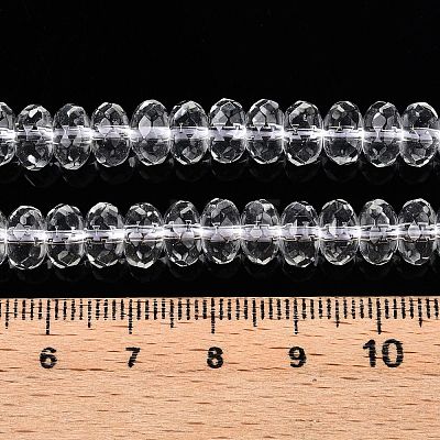 Transparent Glass Beads Strands GLAA-N001-61B-1
