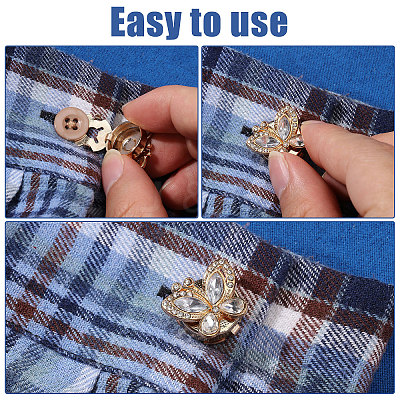 8Pcs 2 Colors Zinc Alloy Cufflinks BUTT-GL0001-03-1