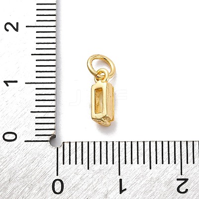 Brass Pave Cubic Zirconia Charms KK-F894-13G-06-1