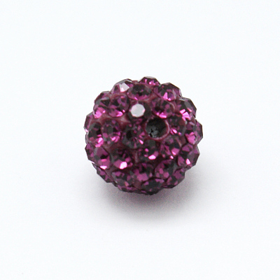 Polymer Clay Rhinestone Beads RB-H258-HD10mm-502-1