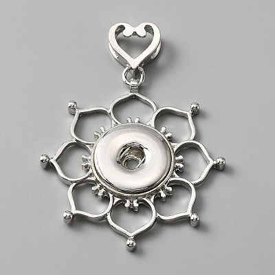 Alloy Hang Snap Base Pendants FIND-WH0145-69-1