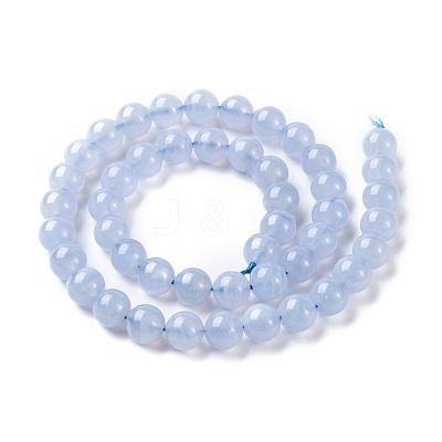 Grade AA Natural Blue Lace Agate Beads Strands G-F222-30-8mm-1-1