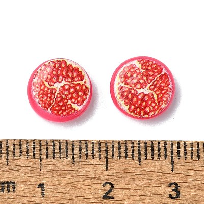 Fruit Series Opaque Resin Cabochons CRES-Q006-01A-1