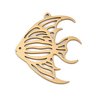 201 Stainless Steel Pendants STAS-I344-06G-1