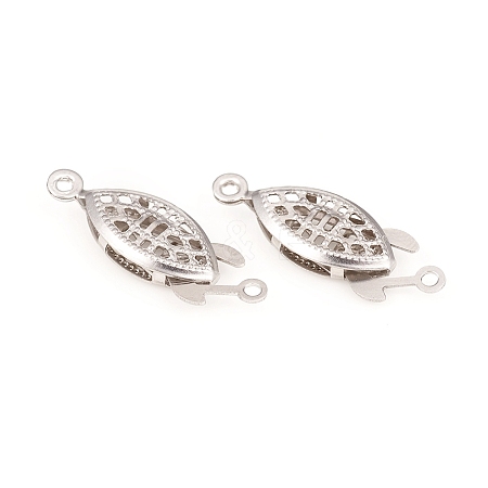 Tarnish Resistant 304 Stainless Steel Box Clasps LS-STAS-G229-03P-1