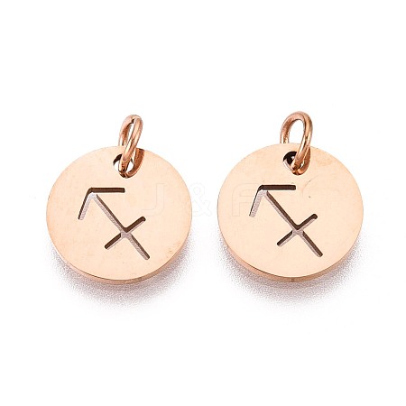 304 Stainless Steel Charms STAS-Q201-T445-9R-1