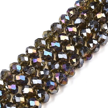Electroplate Glass Beads Strands EGLA-A034-T8mm-B19-1