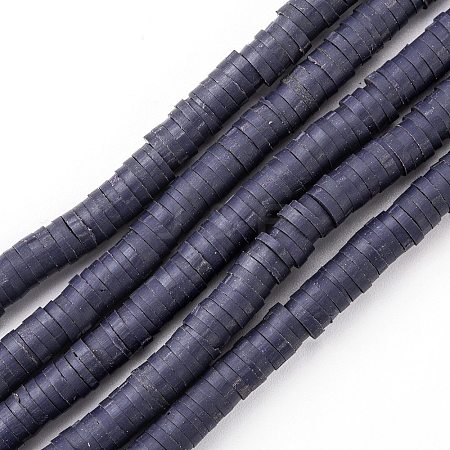 Handmade Polymer Clay Beads Strands LS-CLAY-R089-4mm-Q046-1