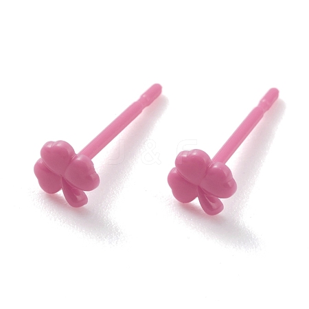 Eco-Friendly Plastic Stud Earrings EJEW-H120-04A-01-1